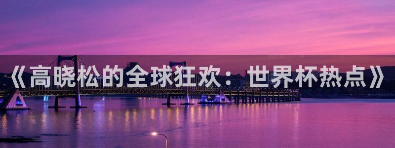 2026年足球世界杯赛程时间表：《高晓松的全球狂欢：世界杯热点》